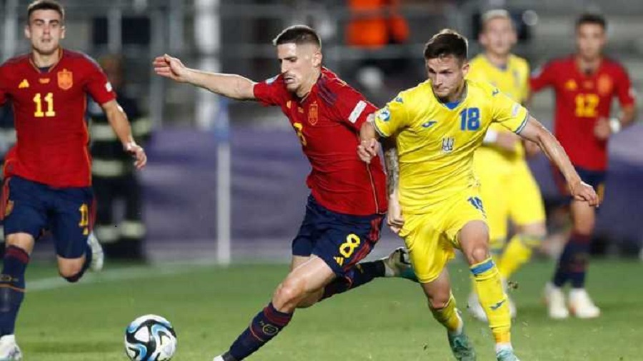 Сборная Испании и сборная Украины сыграли вничью