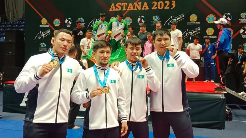 Казахстанские спортсмены заняли второе место на Чемпионате мира по борьбе на поясах