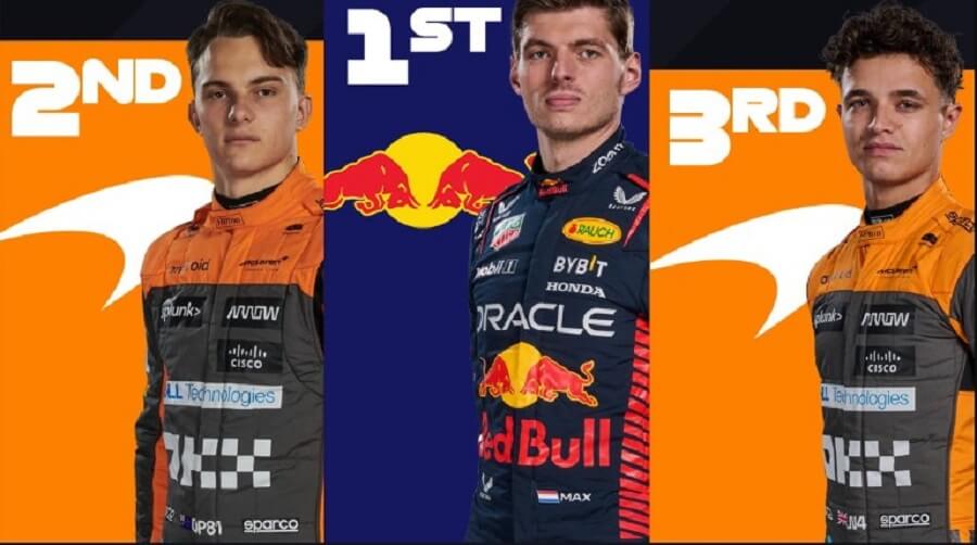 Макс Ферстаппен победил в Гран-При Катара, оба пилота "Макларена" на подиуме