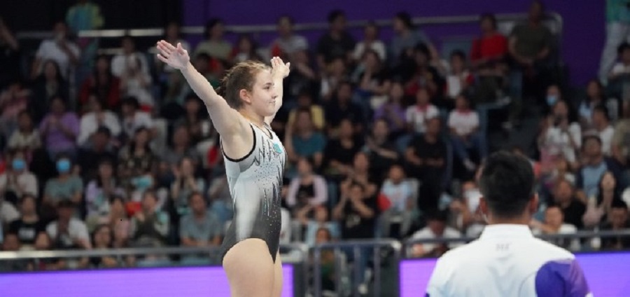 Виктория Бутолина завоевала бронзу на гимнастике