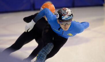 Мужская сборная Казахстана по шорт-треку завоевала бронзовую медаль на Кубка мира в Монреале