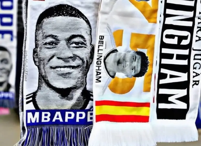 На "Сантьяго Бернабеу" начали продавать шарфы с изображением Мбаппе
