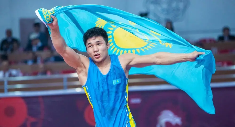 Нургожа Кайпанов, борец вольного стиля из Казахстана.