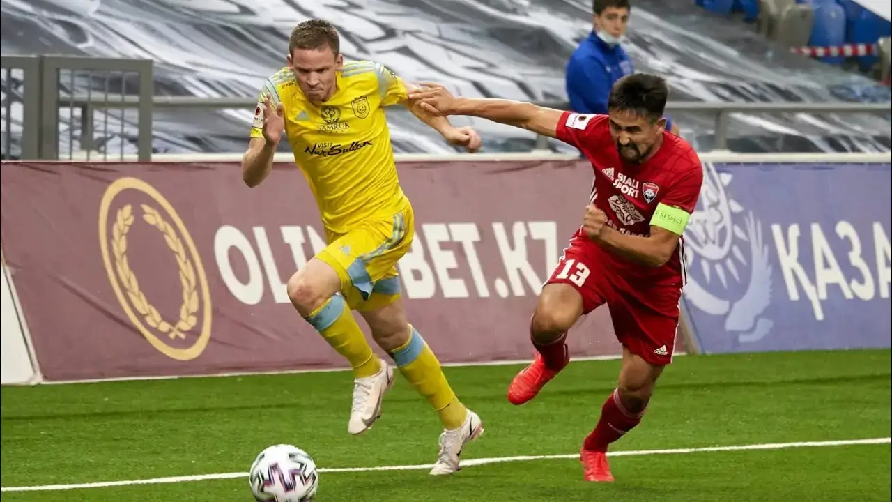 матч Казахстанской Премьер-Лиги между "Астаной" и "Кайсаром"
