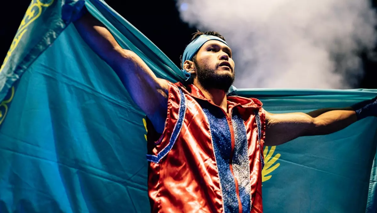 боксер с флагом