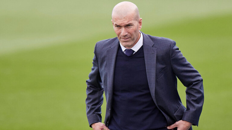 ESP: Real Madrid Villarreal CF La Liga Santander. Real Madrid coach Zinedine Zidane during the La Liga match between Rea