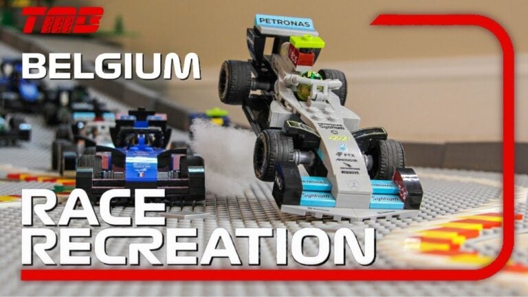 Формула-1 жанкүйері жарыстарды Lego және кадрлық түсірілім арқылы қайта жасайды