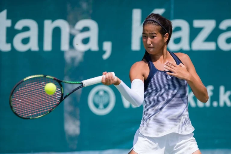 20-летняя Сандугаш Кенжибаева вышла в финал парного турнира ITF в Китае