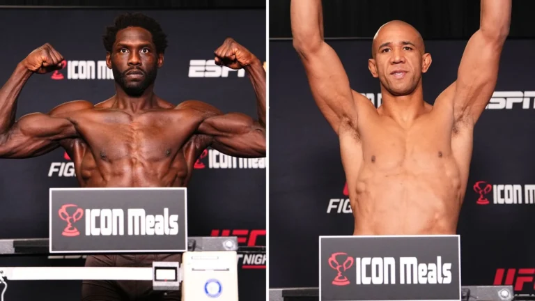 Лас-Вегастағы UFC Fight Night турнирі алдында үш жауынгер салмақ жасамады