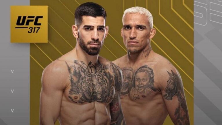 Топурия – Оливейра: UFC 317 турнирінің толық карды жарияланды