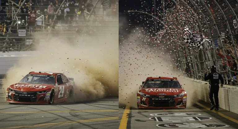 Ник Санчес одержал первую победу в NASCAR Xfinity после драматичной гонки в Атланте