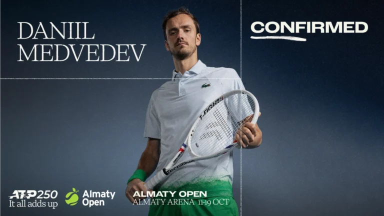 Даниил Медведев сыграет на турнире ATP 250 Almaty Open