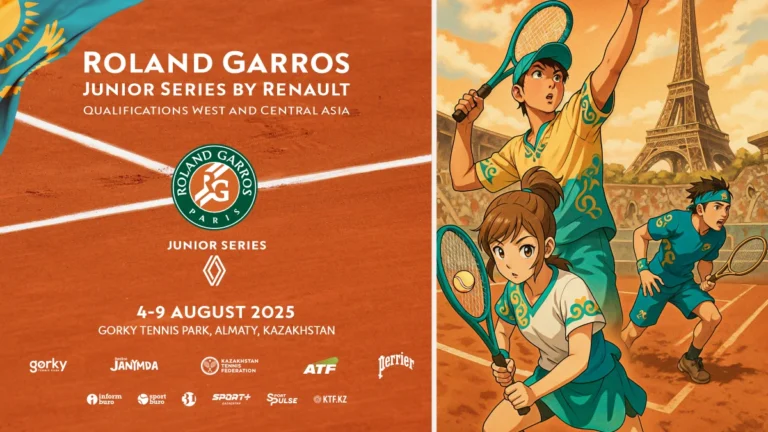 В Алматы пройдет юниорский отборочный турнир на Roland Garros Juniors