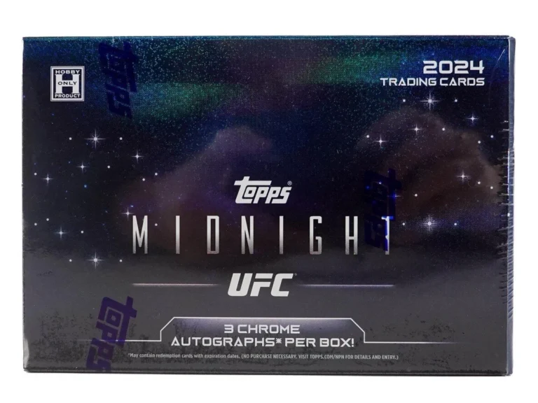 Topps выпустила новую коллекцию карточек UFC в стиле полуночи