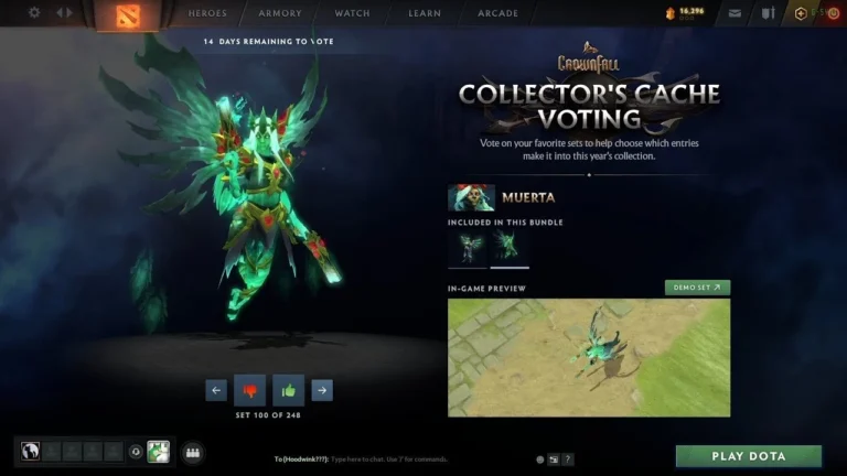 Valve запустила голосование за сеты для нового Collector’s Cache в Dota 2