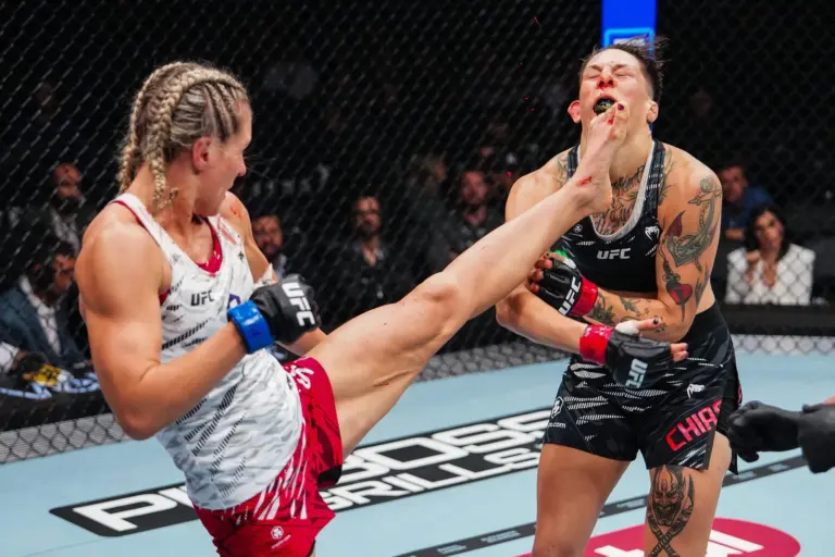 Боец UFC Яна Сантос вступилась за Тома Аспиналла после инцидента с тычком в глаз