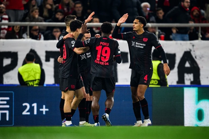 Байер — Олимпиакос: прогноз на матч Лиги чемпионов (25.02.2026)